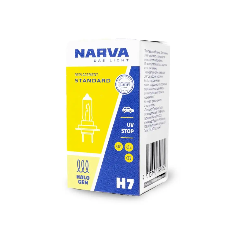 Лампа 12V H7 55W Narva Standard 1 Шт. Картон 48328 Narva 48328