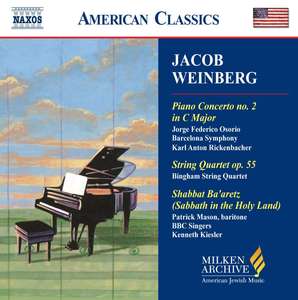 WEINBERG: Piano Concerto No. 2 / String Quartet Op. 55 / Shabbat Ba'aretz