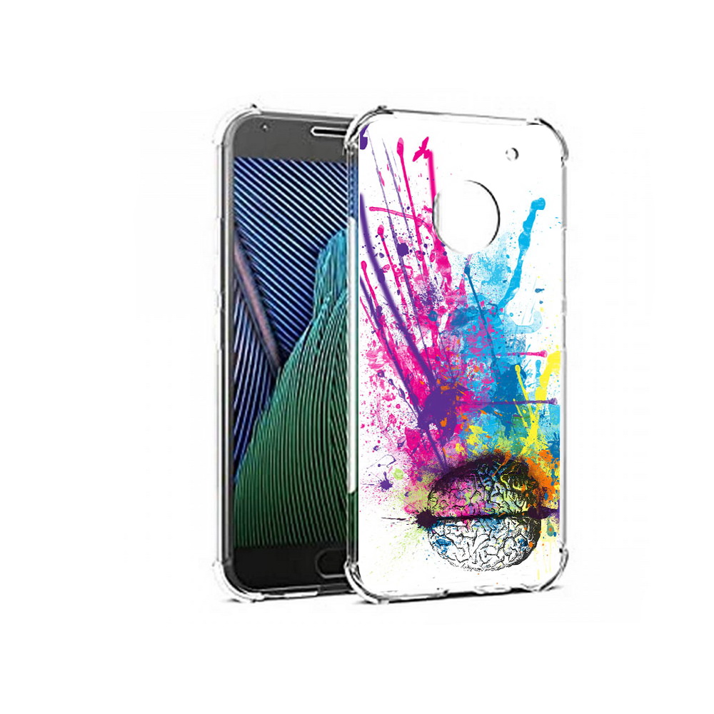 

Чехол MyPads Tocco для Motorola Moto G5 яркий красочный мозг (PT67504.367.710), Прозрачный, Tocco