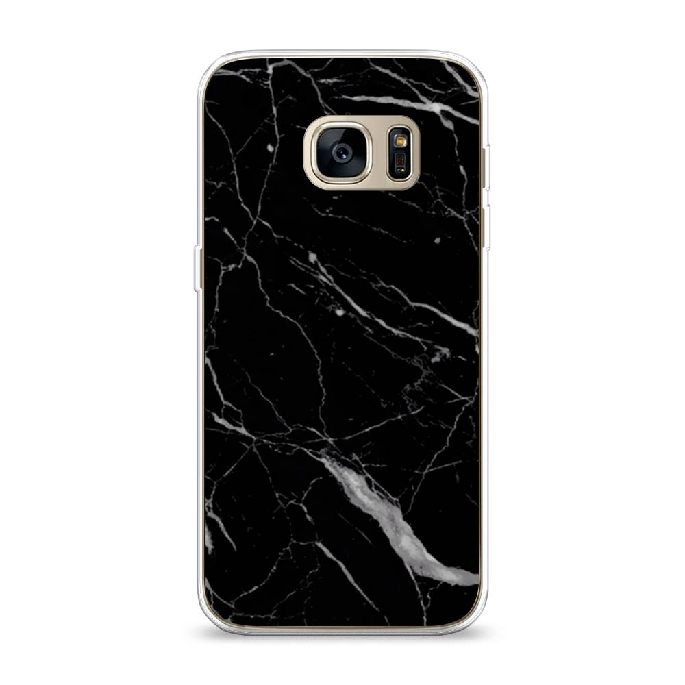 фото Чехол awog "черный минерал" для samsung galaxy s7