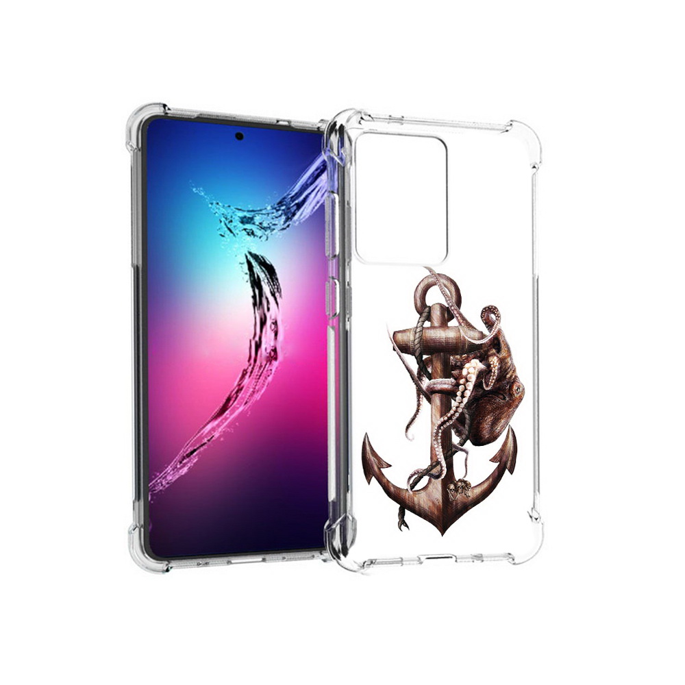 

Чехол MyPads Tocco для Samsung Galaxy S20+ ржавый якорь (PT141343.495.579), Прозрачный, Tocco