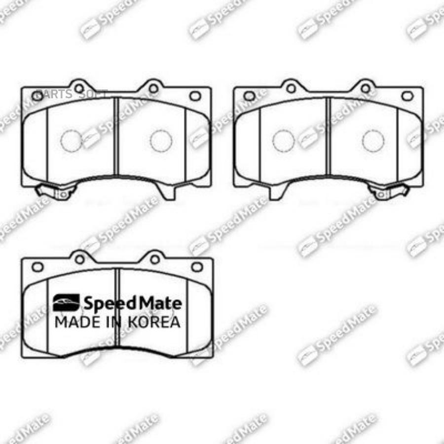 

Колодки NISSAN Patrol III (Y62) 2010- 1шт SPEEDMATE SM-BPJ260