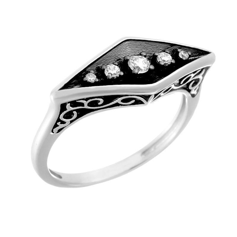 

Кольцо из серебра с фианитом р.18 Fresh Jewelry CZ-R01619-X-WB-X-X-W, CZ-R01619-X-WB-X-X-W