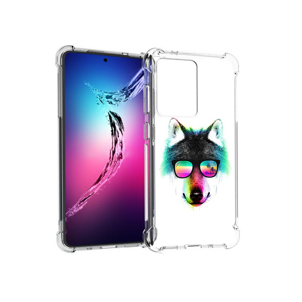 

Чехол MyPads Tocco для Samsung Galaxy S20+ радужный волк (PT141343.495.567), Прозрачный, Tocco