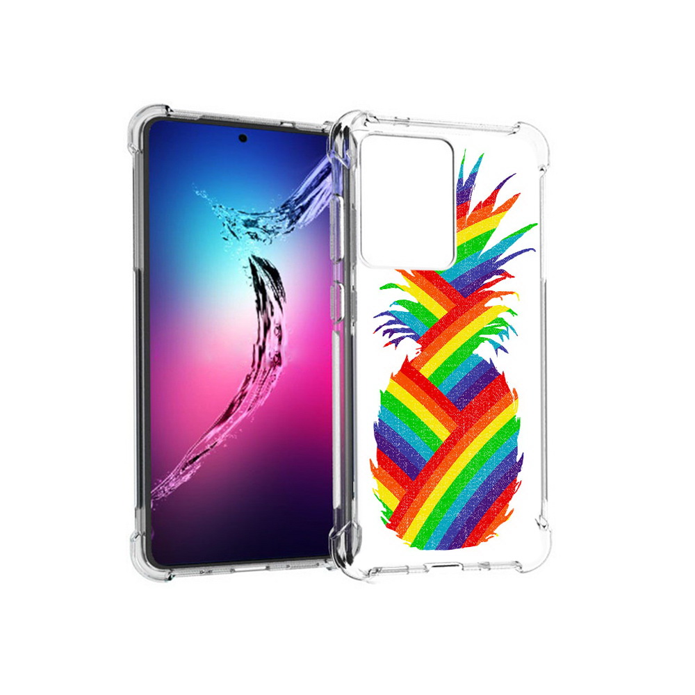 

Чехол MyPads Tocco для Samsung Galaxy S20+ радужный ананас (PT141343.495.566), Прозрачный, Tocco