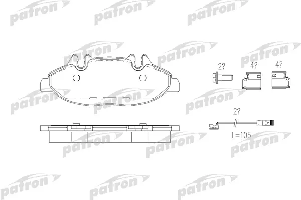 

Тормозные колодки PATRON дисковые PBP1493