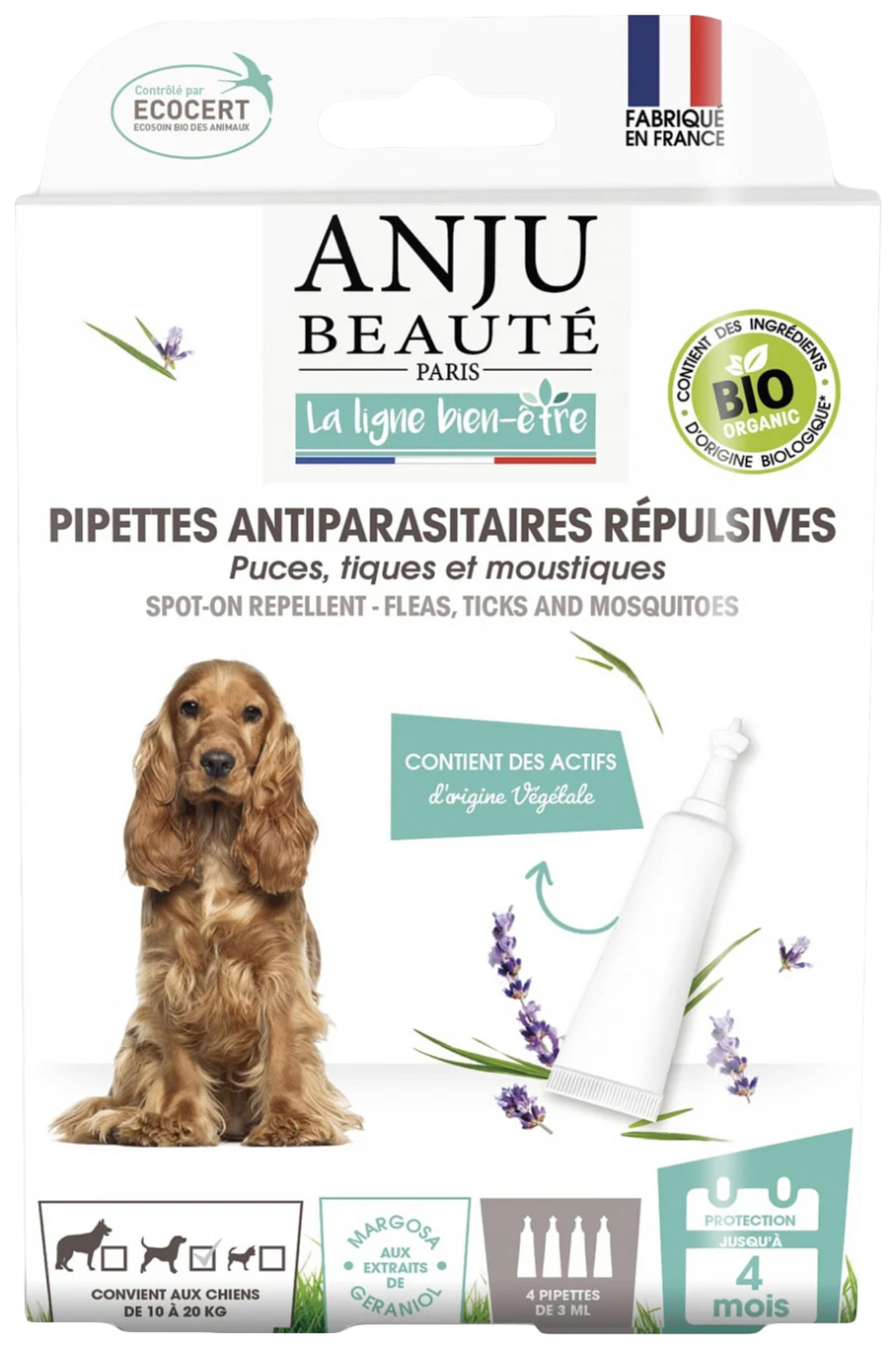 

Точечный репеллент для собак средних пород Anju Beaute 26 г