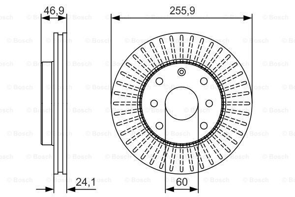 

Тормозной диск Bosch передний premium 0986479r70