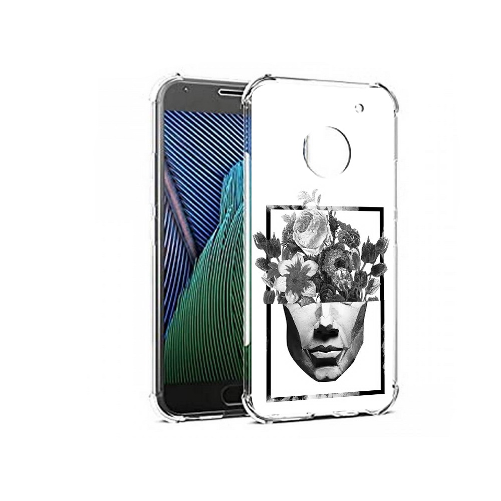 

Чехол MyPads Tocco для Motorola Moto G5 черно белая ваза в абстракции (PT67504.367.678), Прозрачный, Tocco