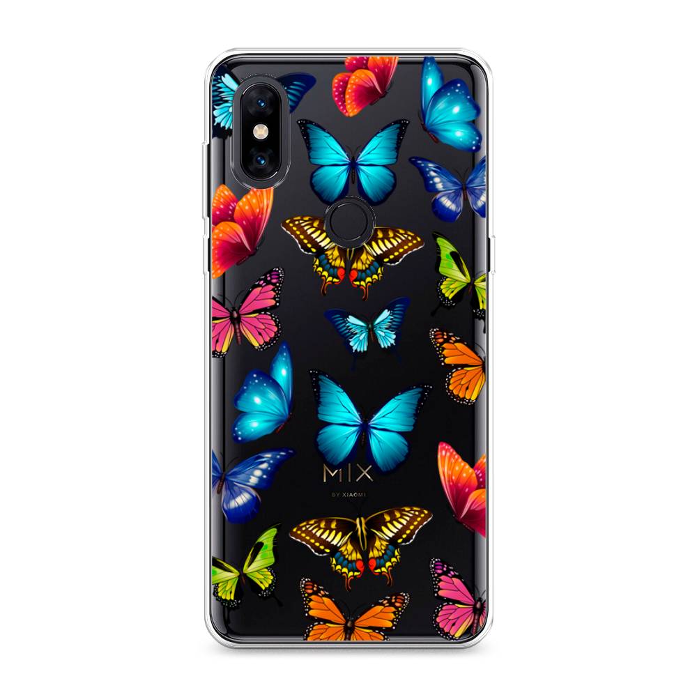 

Силиконовый чехол "Разные бабочки" на Xiaomi Mi Mix 3, Разные бабочки