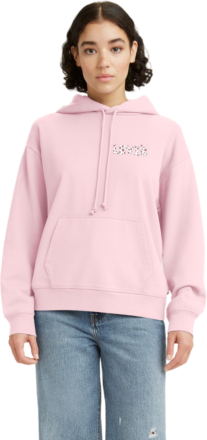

Худи женское Levi's Women Graphic Standard Hoodie розовое L, Розовый, Women Graphic Standard Hoodie