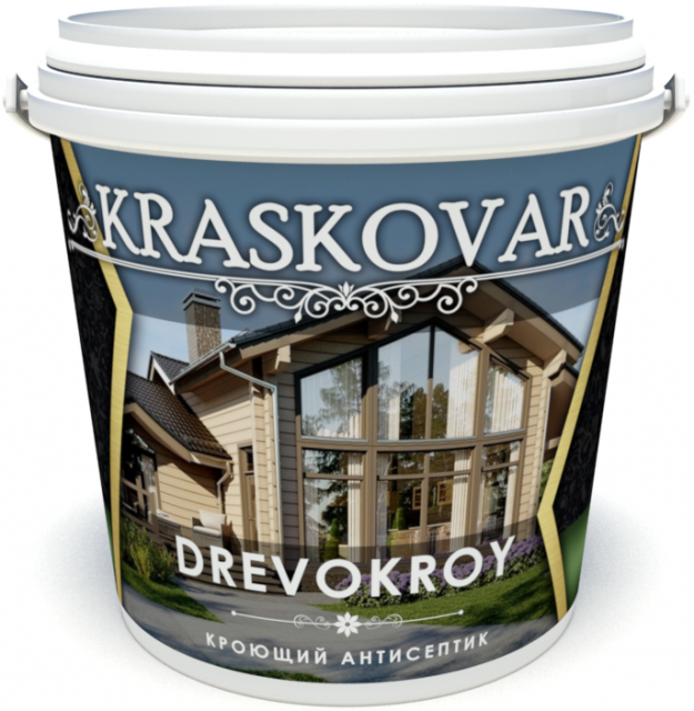 

Антисептик кроющий Kraskovar Drevokroy RAL 065-2 0,9л