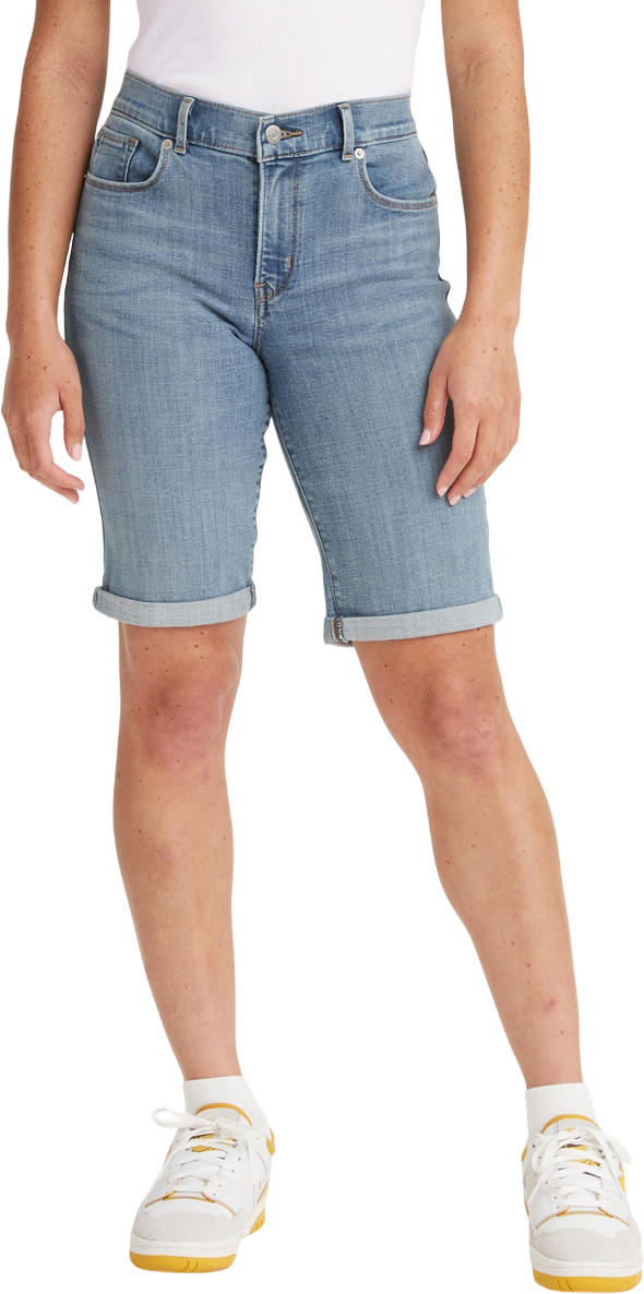 

Шорты женские Levi's CLASSIC BERMUDA SHORTS MED INDIGO - WORN IN синие 28, Синий, CLASSIC BERMUDA SHORTS MED INDIGO - WORN IN