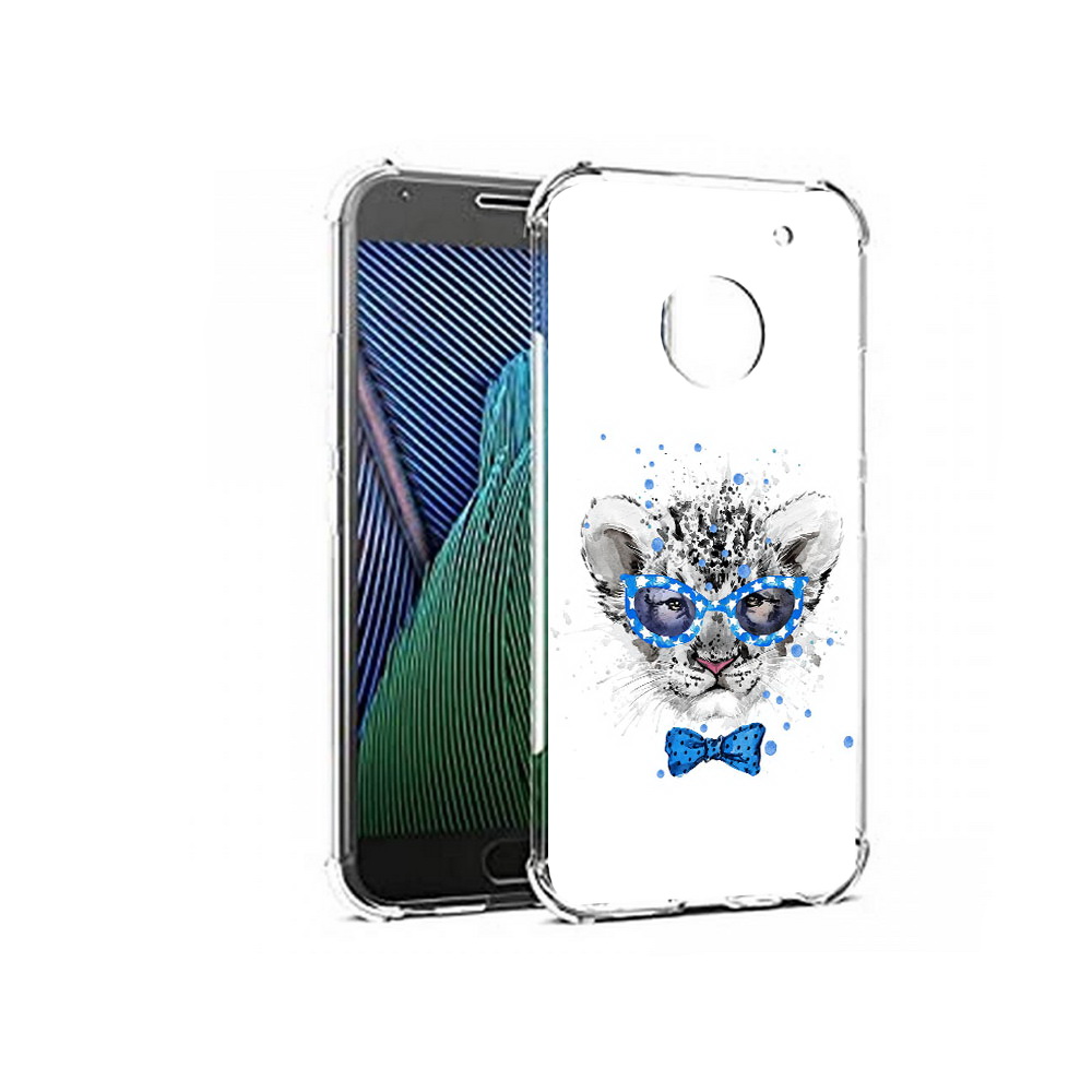 

Чехол MyPads Tocco для Motorola Moto G5 тигренок с бабочкой (PT67504.367.642), Прозрачный, Tocco