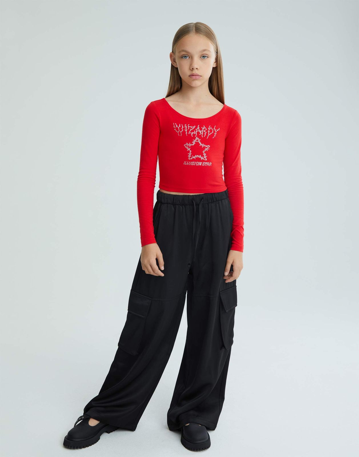 

Лонгслив для девочки Gloria Jeans GKT025046 красный 14+/170, GKT025046