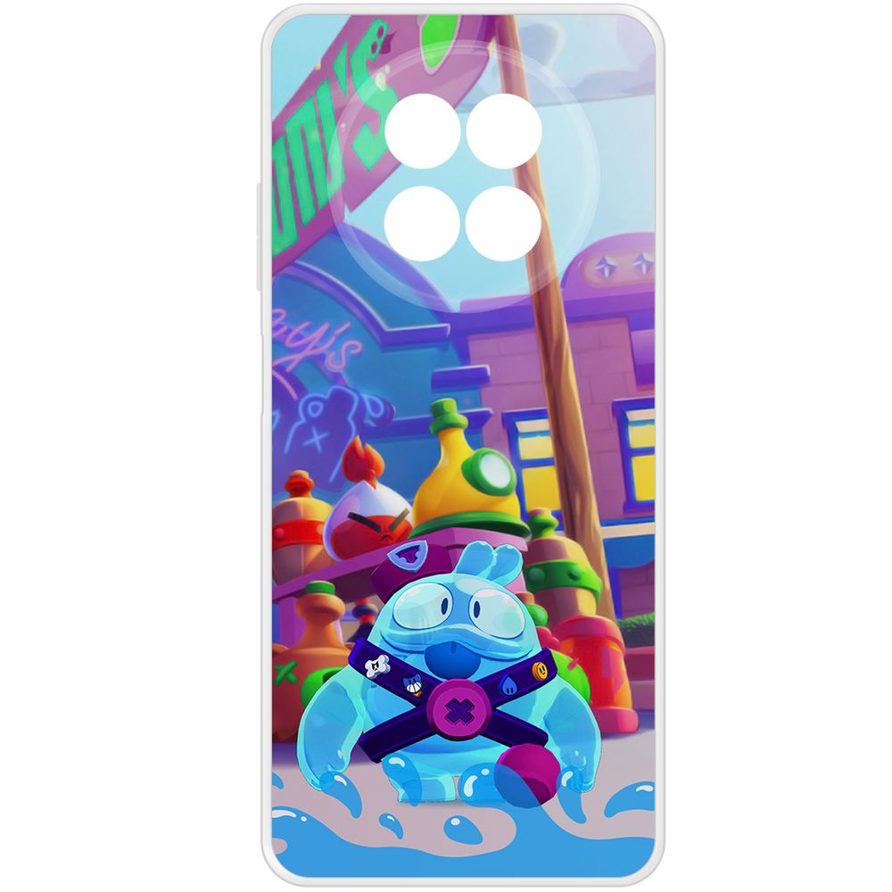 

Чехол-накладка Krutoff Clear Case Brawl Stars-Скуик для Realme 12 5G, Прозрачный