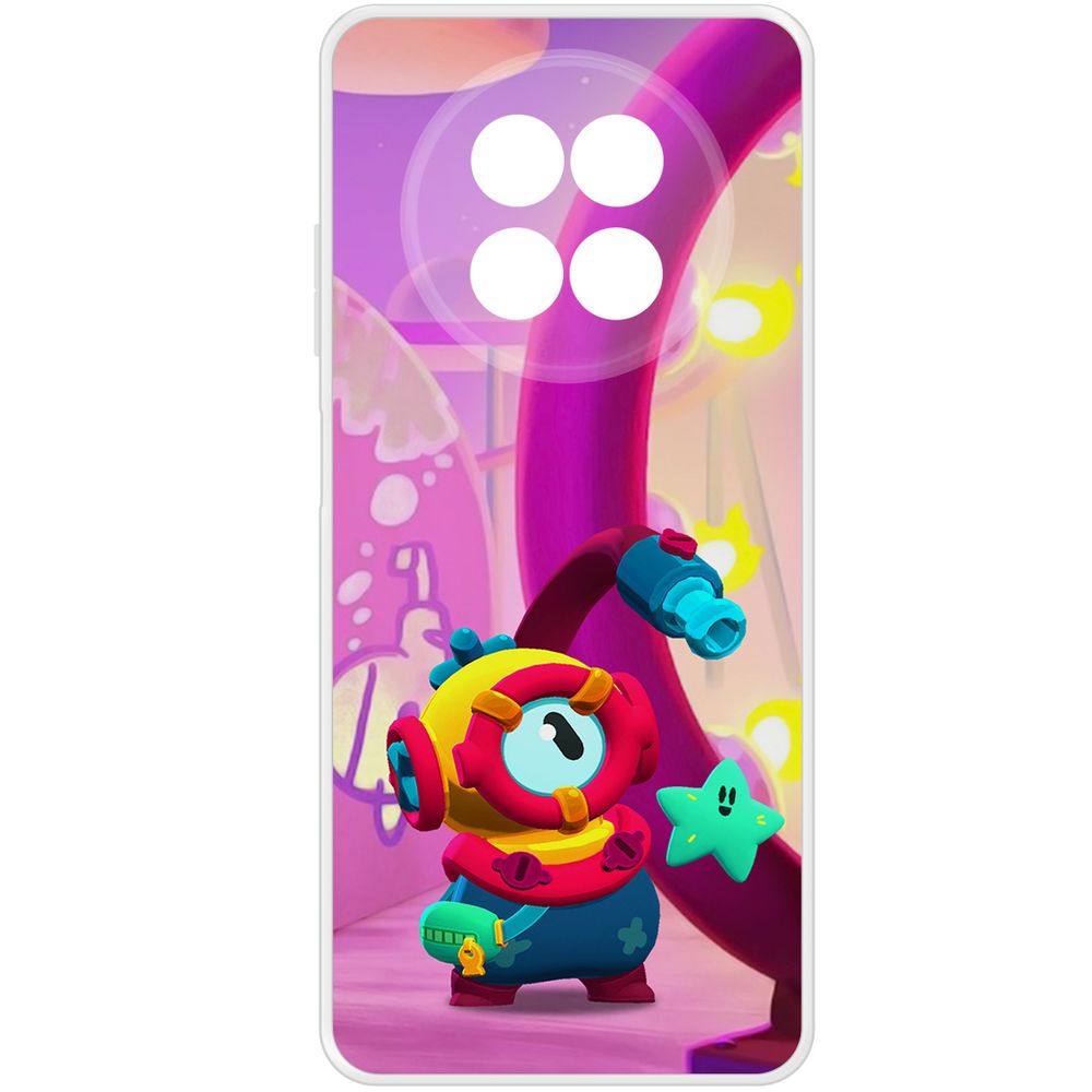 

Чехол-накладка Krutoff Clear Case Brawl Stars-Отис для Realme 12 5G, Прозрачный