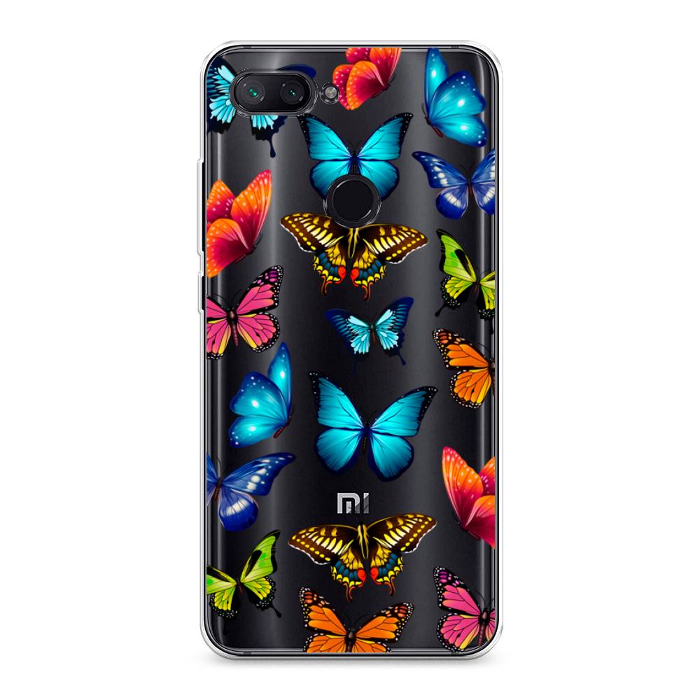 

Силиконовый чехол "Разные бабочки" на Xiaomi Mi 8 Lite (Youth Edition), Разные бабочки