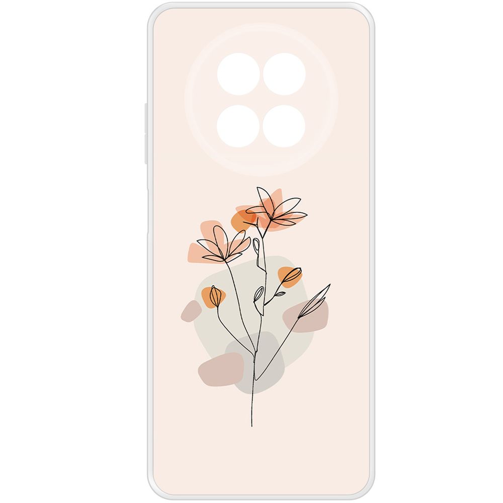 

Чехол-накладка Krutoff Clear Case Ромашки для Realme 12 5G, Прозрачный
