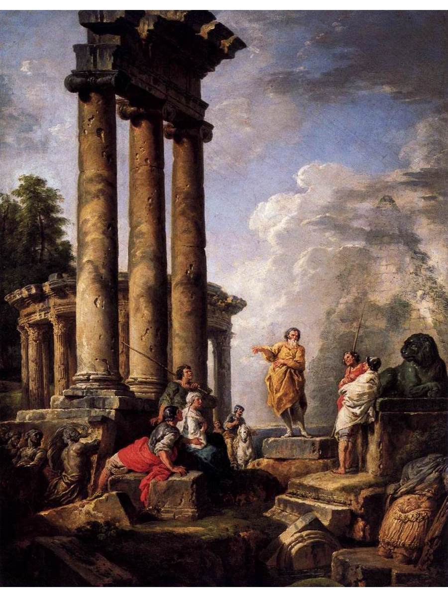 

Постер DRABS A2 Джованни Паоло Паннини Ruins with St Paul Preaching