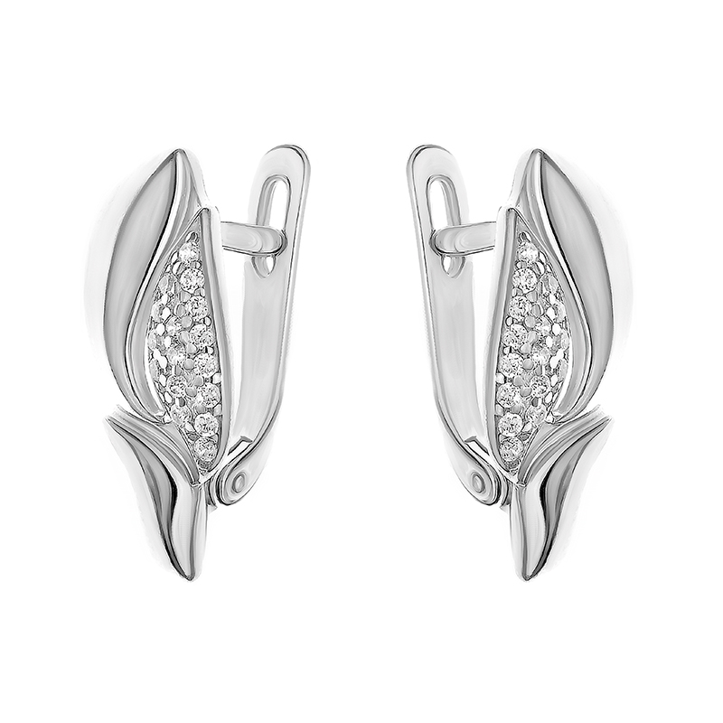 

Серьги из серебра с фианитом НАШЕ ЗОЛОТО К821-1394-23-01, К821-1394-23-01