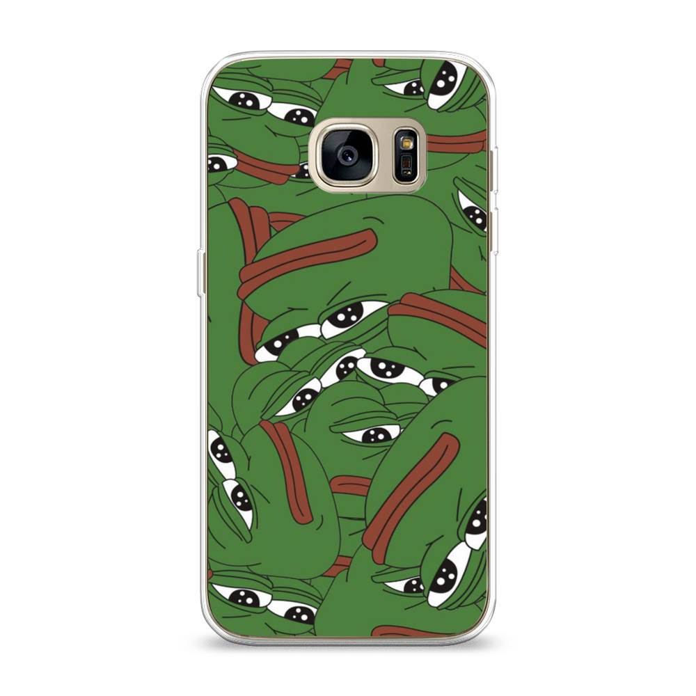 

Чехол Awog на Samsung Galaxy S7 "Печальный frog", Зеленый;белый, 24550-9