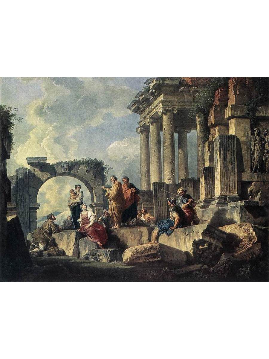 

Постер DRABS A2 Джованни Паоло Паннини Apostle Paul Preaching on the Ruins