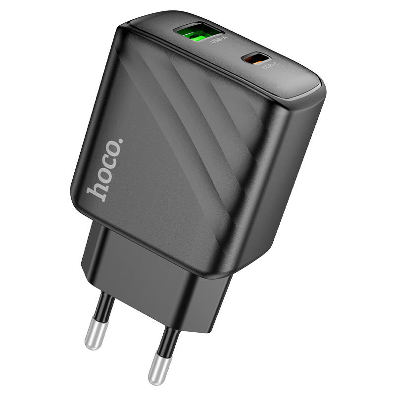 

Сетевое зарядное устройство Hoco CS23A + кабель Type-C на Lightning, 1 м, черный, CS23A