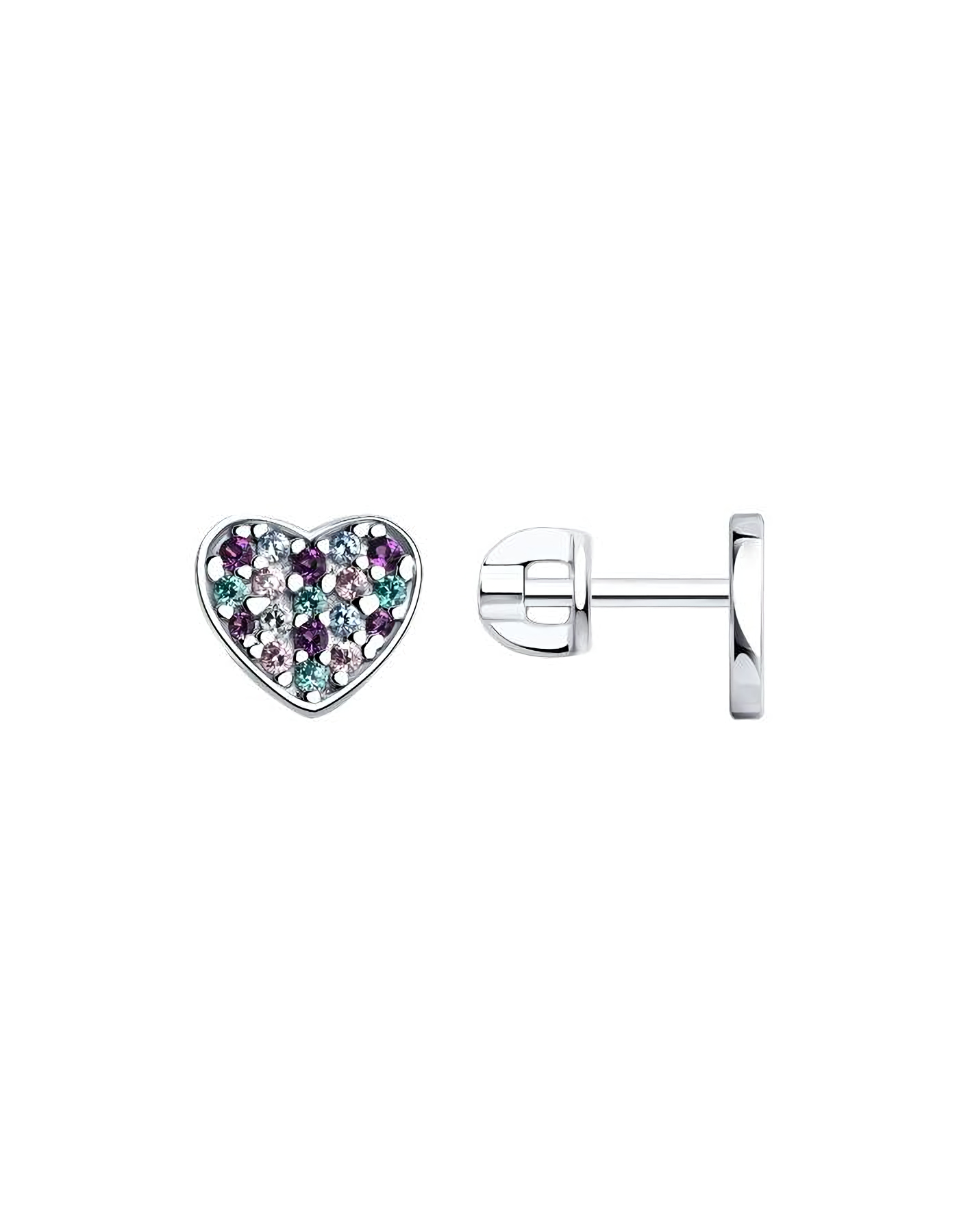 

Серьги пусеты из серебра TEO MAORI 894026057, фианит, 894026057