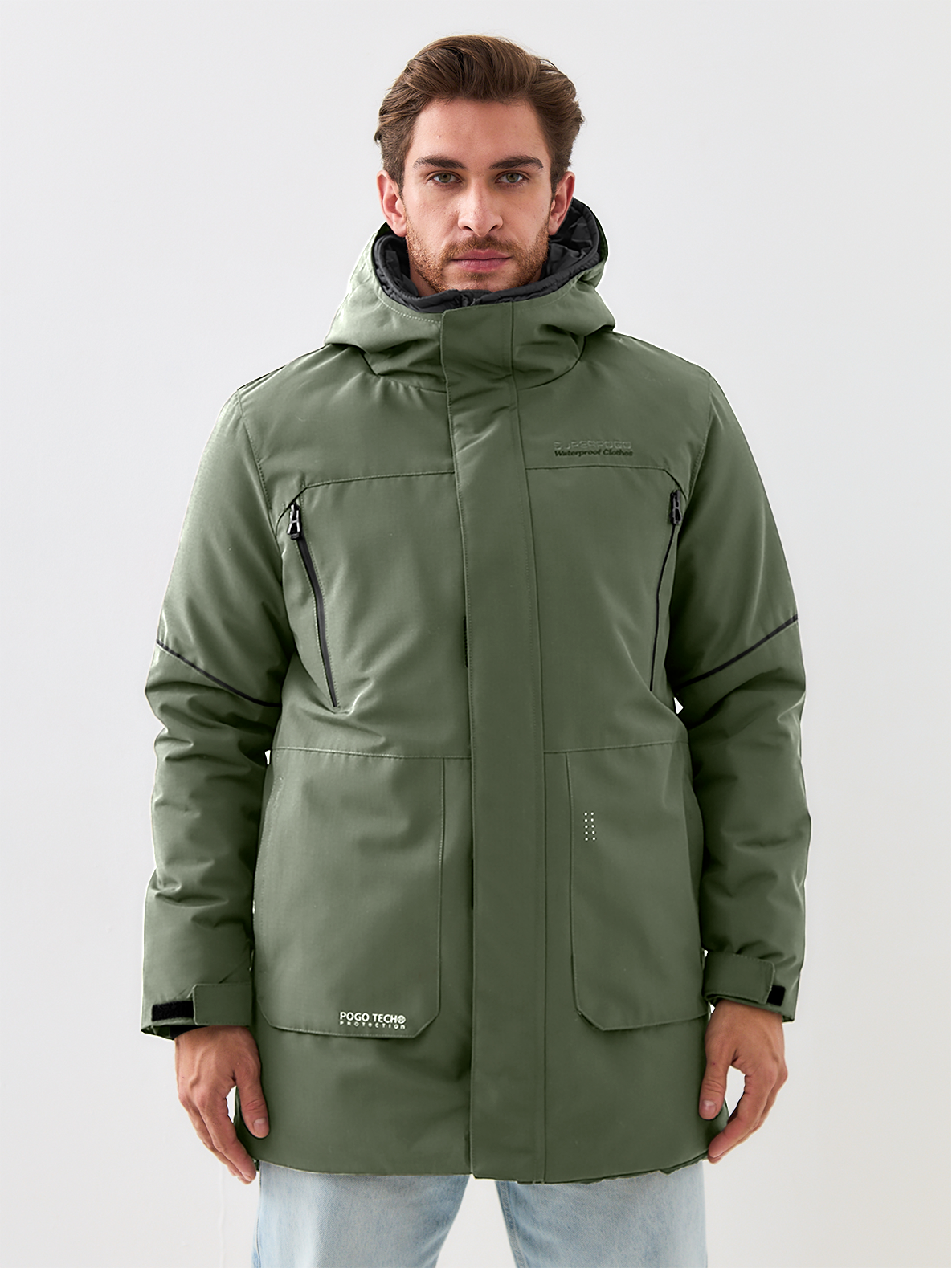 

Зимняя куртка мужская NoBrand 231275 зеленая L, Зеленый, 231275
