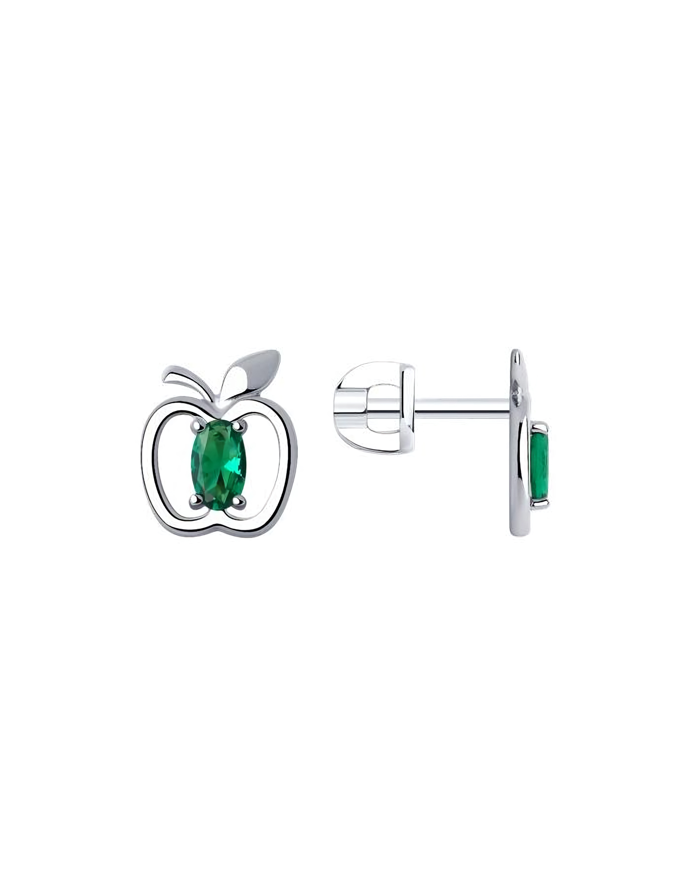 

Серьги пусеты из серебра TEO MAORI 894026047, фианит, 894026047