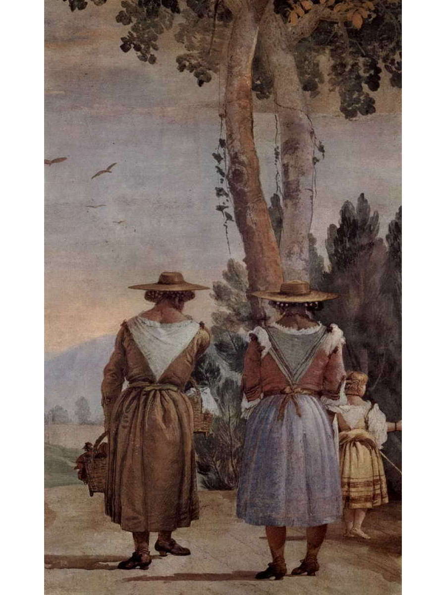 

Постер DRABS A2 Джованни Доменико Тьеполо Пейзаж с двумя крестьянками