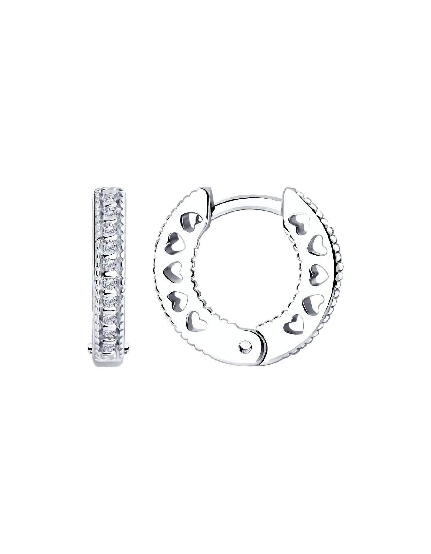 

Серьги конго из серебра TEO MAORI 894026032, фианит, 894026032