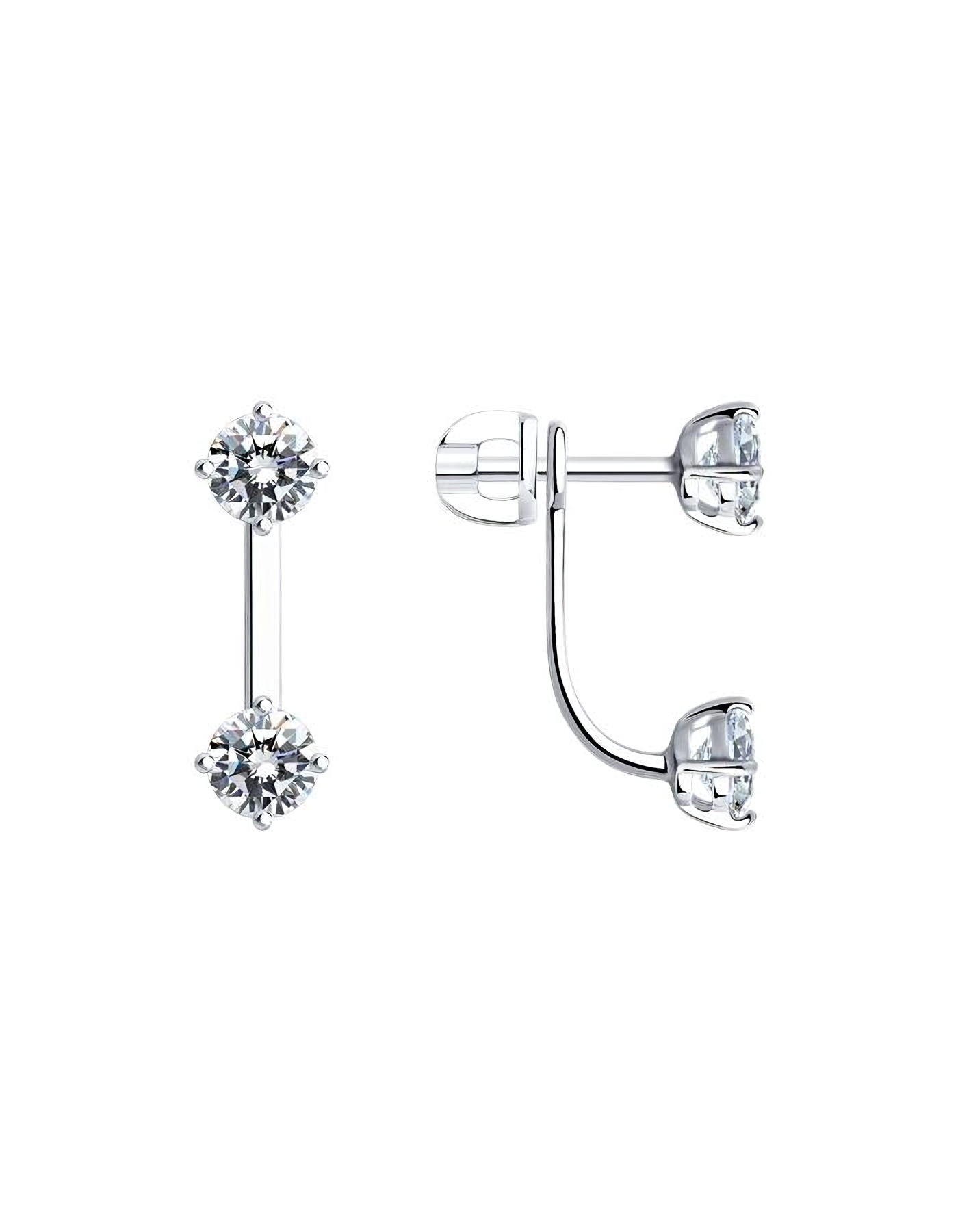 

Серьги пусеты из серебра TEO MAORI 894026005, фианит, 894026005