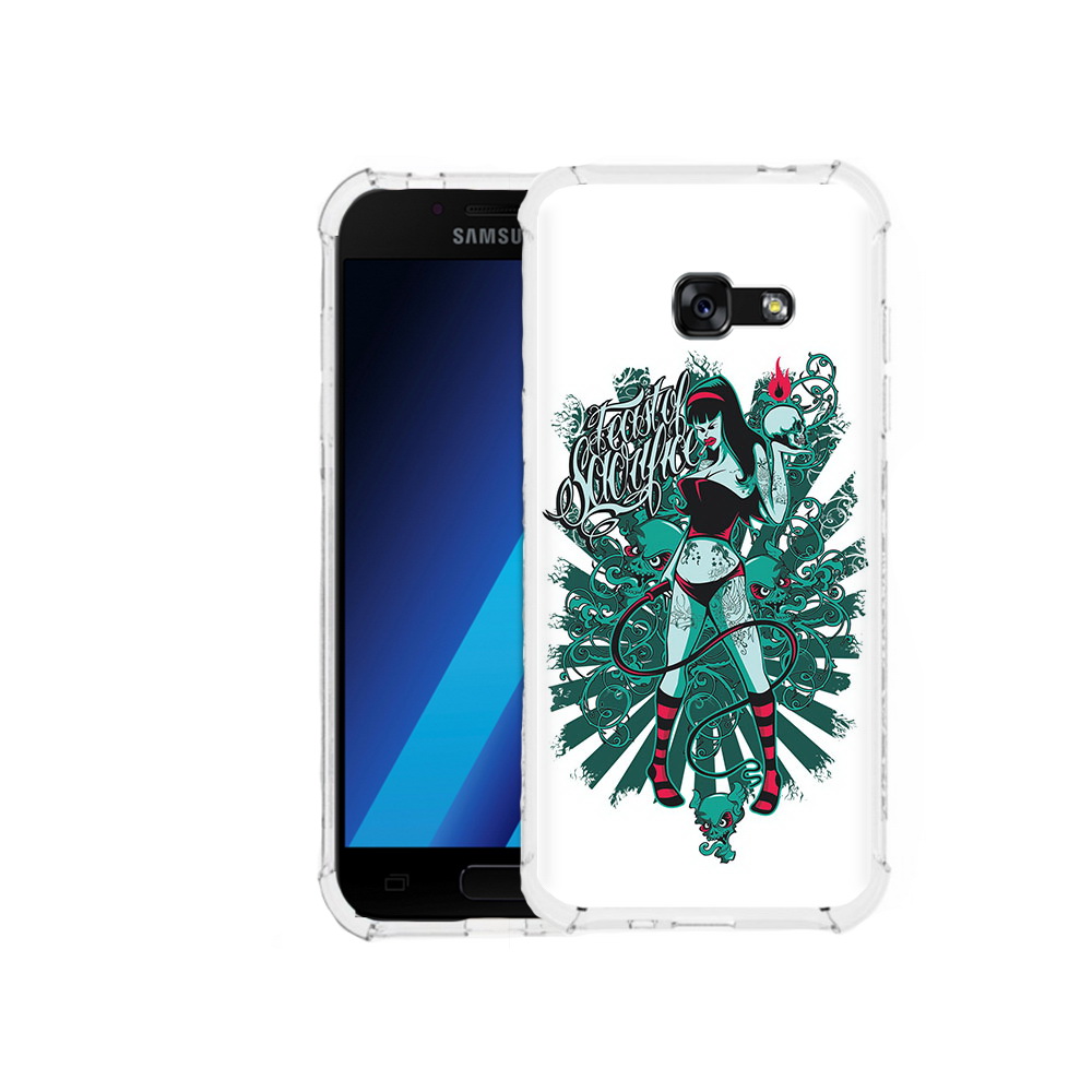 

Чехол MyPads Tocco для Samsung Galaxy A7 (2017) нарисованная девушка в татуировках, Tocco
