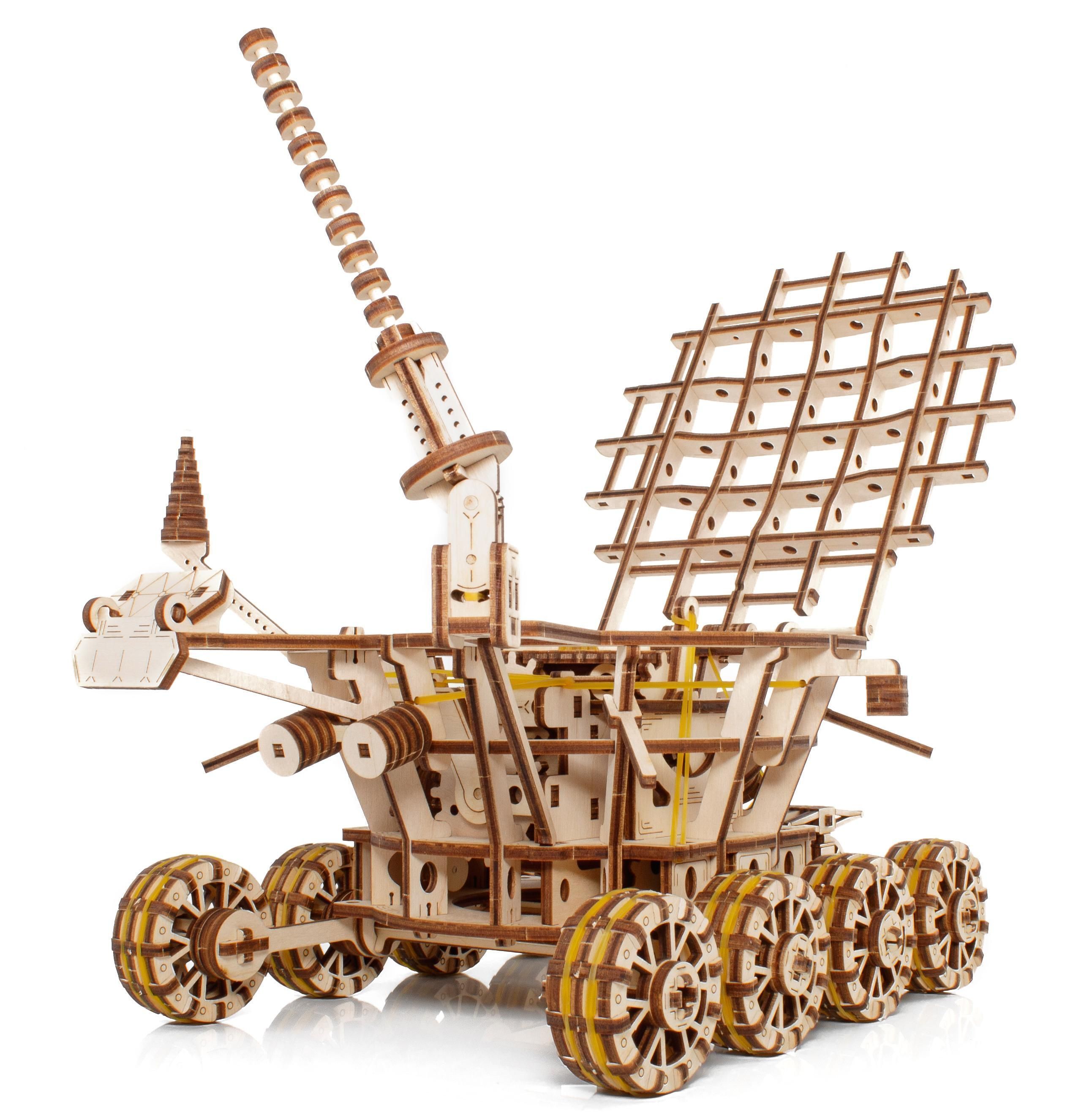 фото Конструктор eco wood art сборная модель ewa робот луноход дерево eluna