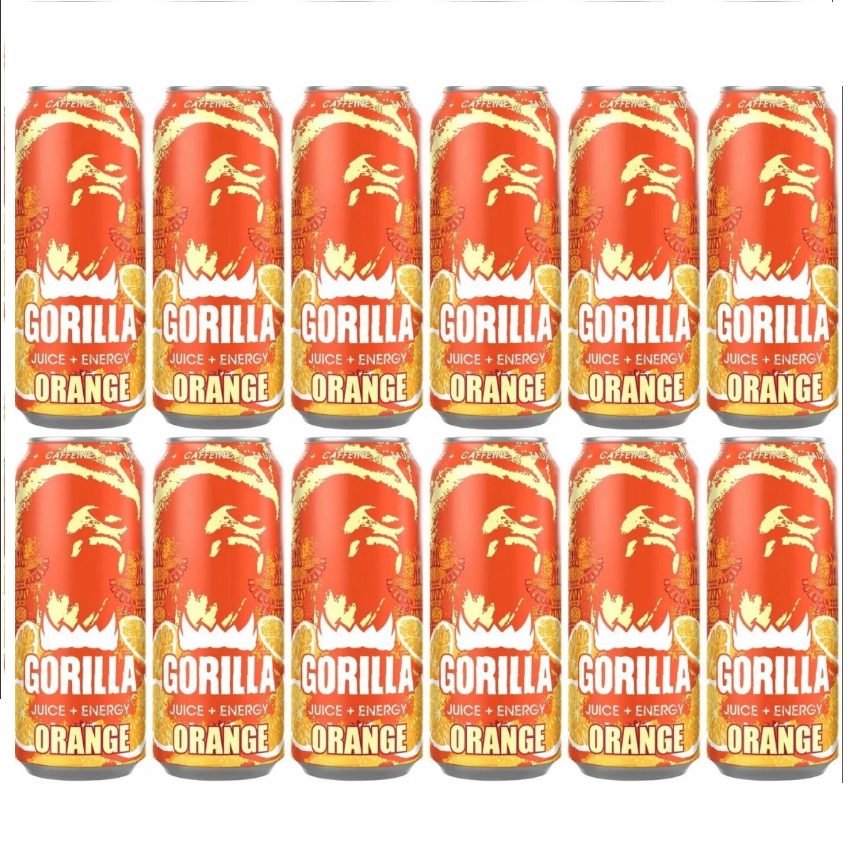 

Энергетический напиток Gorilla Апельсин,12 шт x 450мл, Orange