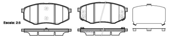 

Колодки Дисковые П Hyundai Tucson/Ix35 2.0/2.4/2.0crdi 10> Remsa арт 1426 02 [581012sa00]