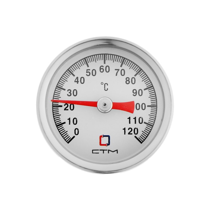 Термометр биметаллический СТМ CTT14D40 d40 мм 120C с погружной гильзой 668₽