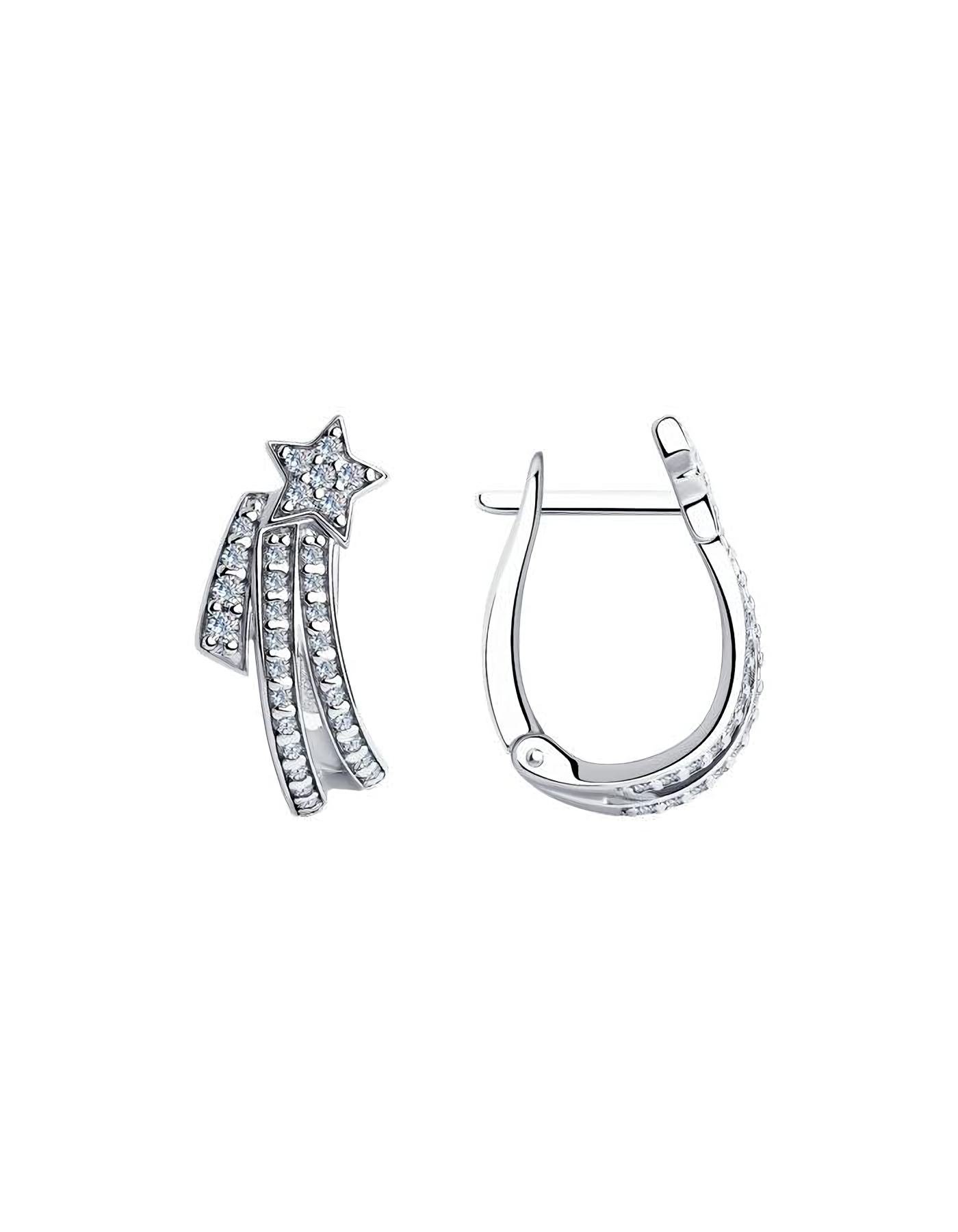 

Серьги из серебра TEO MAORI 894025881, фианит, 894025881