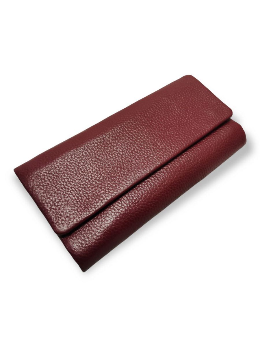 Кошелек женский Leather Wallet 3040 бордовый