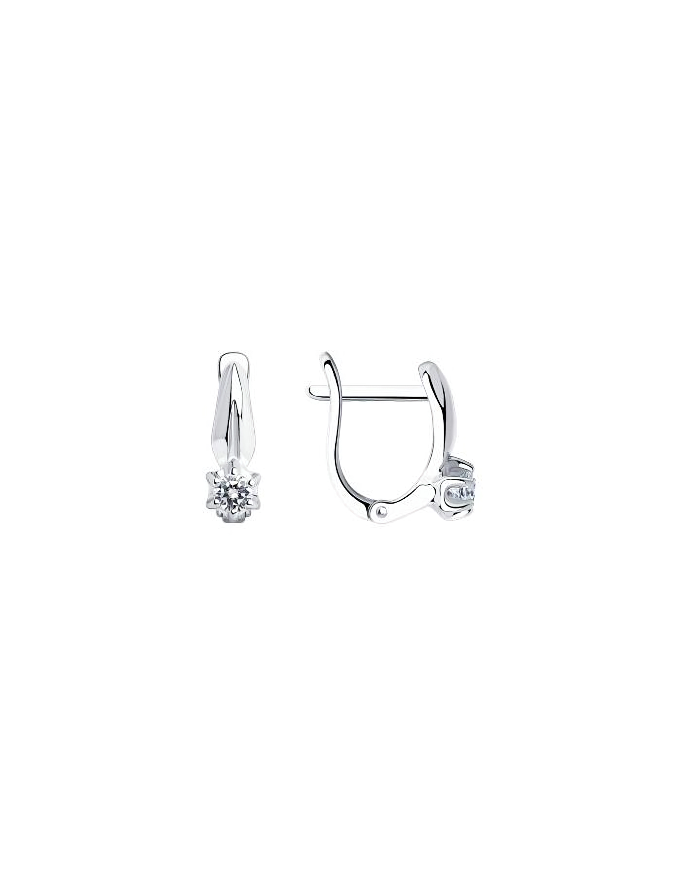 

Серьги из серебра TEO MAORI 894025658, фианит, 894025658