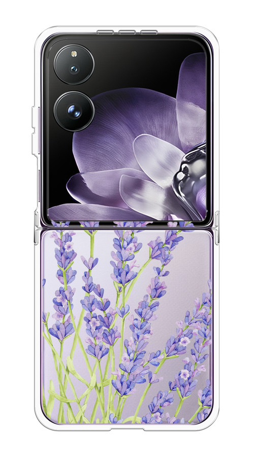 

Чехол на Xiaomi Mix Flip "Лавандовые стебли", Фиолетовый;зеленый, 323150-1
