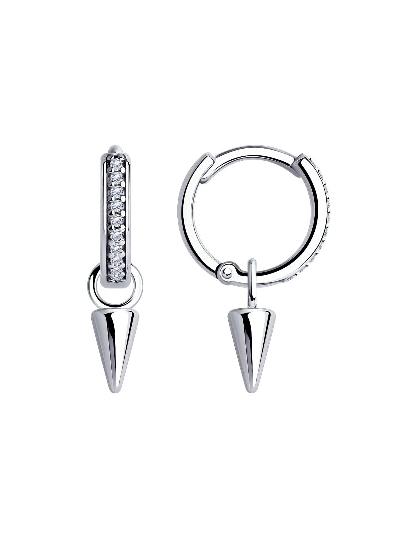 

Серьги подвески из серебра TEO MAORI 894025083, фианит, 894025083