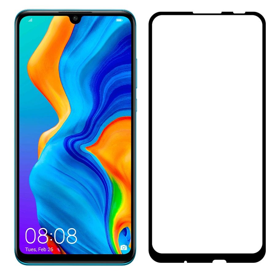 

Стекло защитное Krutoff с полной проклейкой для Honor 20 Lite черное