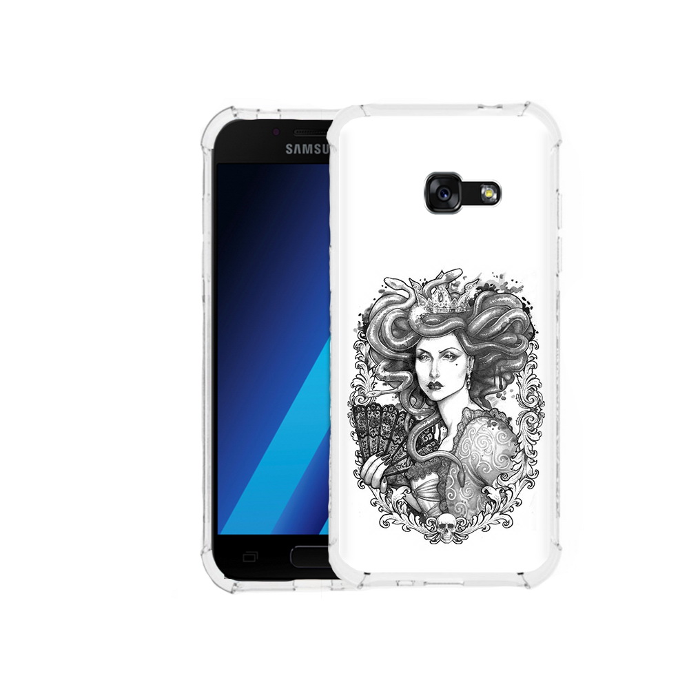 

Чехол MyPads Tocco для Samsung Galaxy A7 (2017) медуза черно белый (PT87719.559.472), Tocco