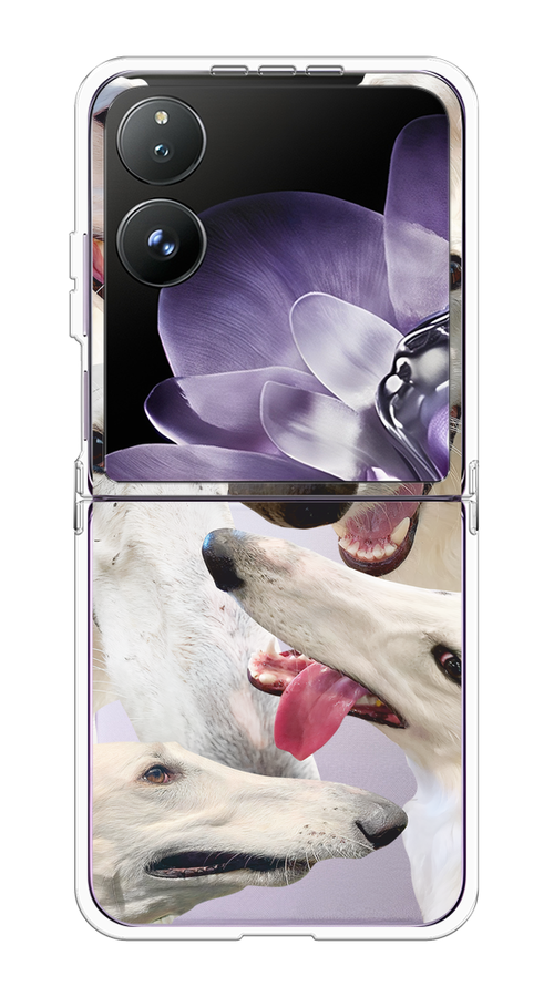 

Чехол на Xiaomi Mix Flip "Собака с длинным носом", Белый;бежевый;розовый, 323150-1