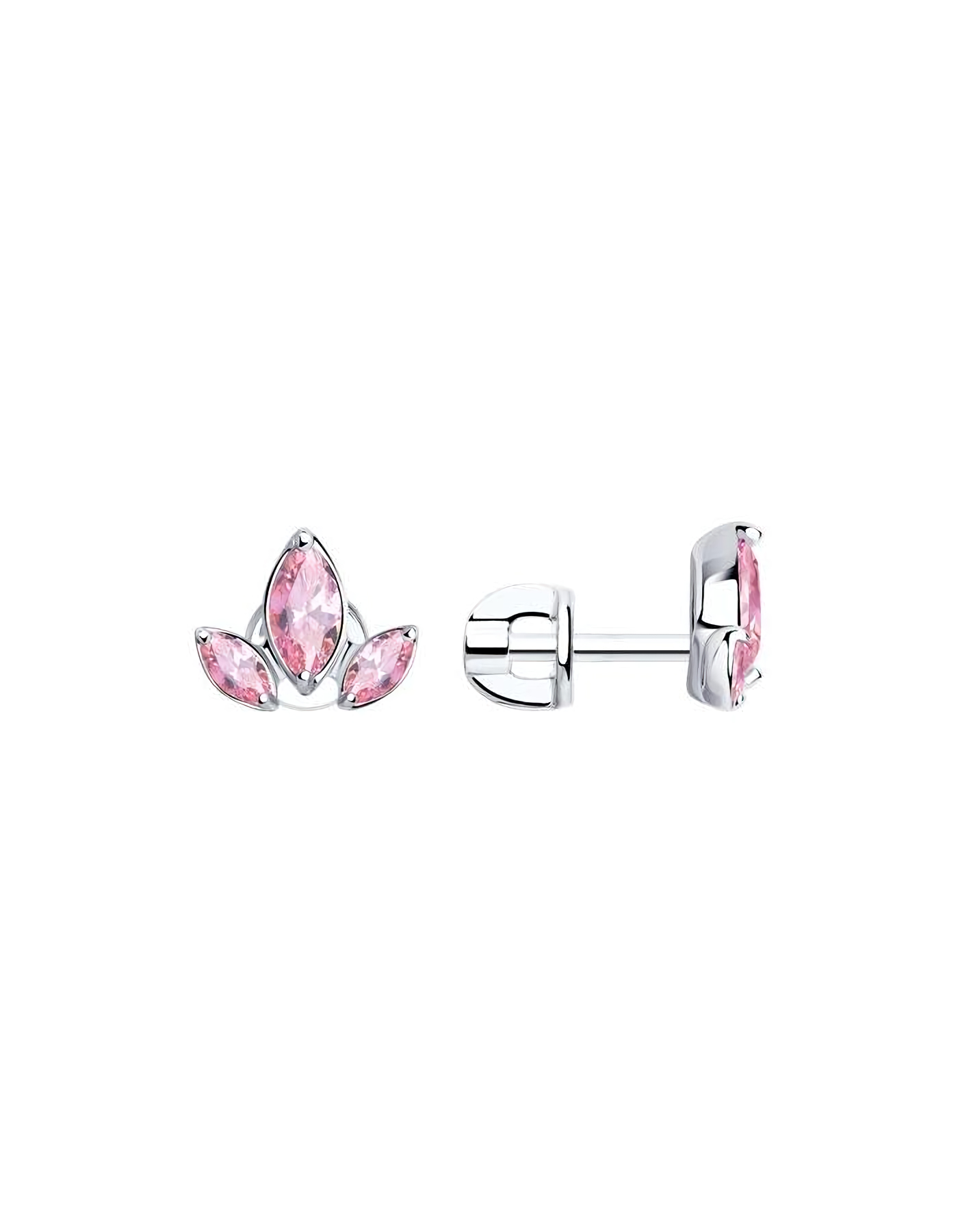 

Серьги пусеты из серебра TEO MAORI 894025049, фианит, 894025049