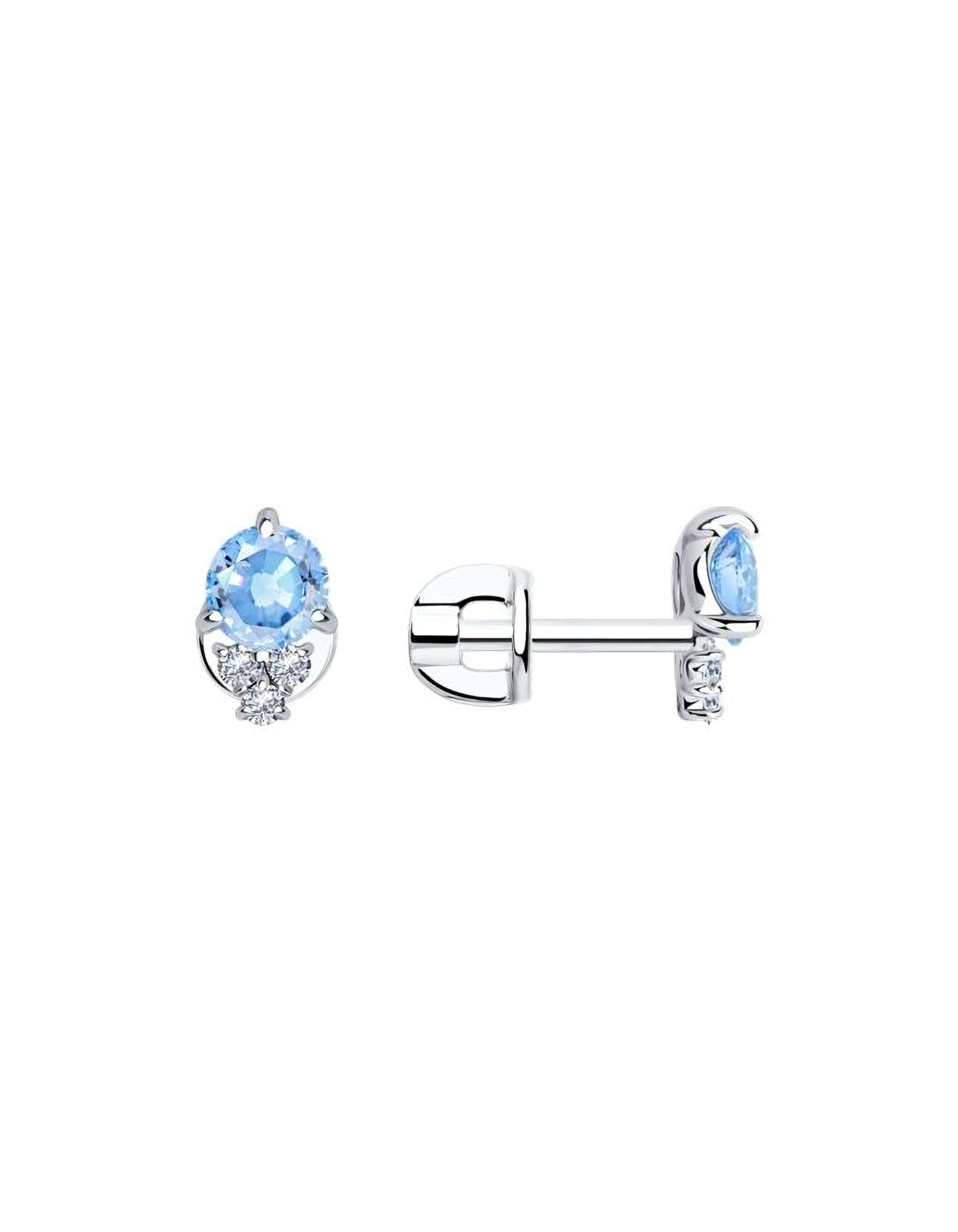 

Серьги пусеты из серебра TEO MAORI 894025030, фианит, 894025030