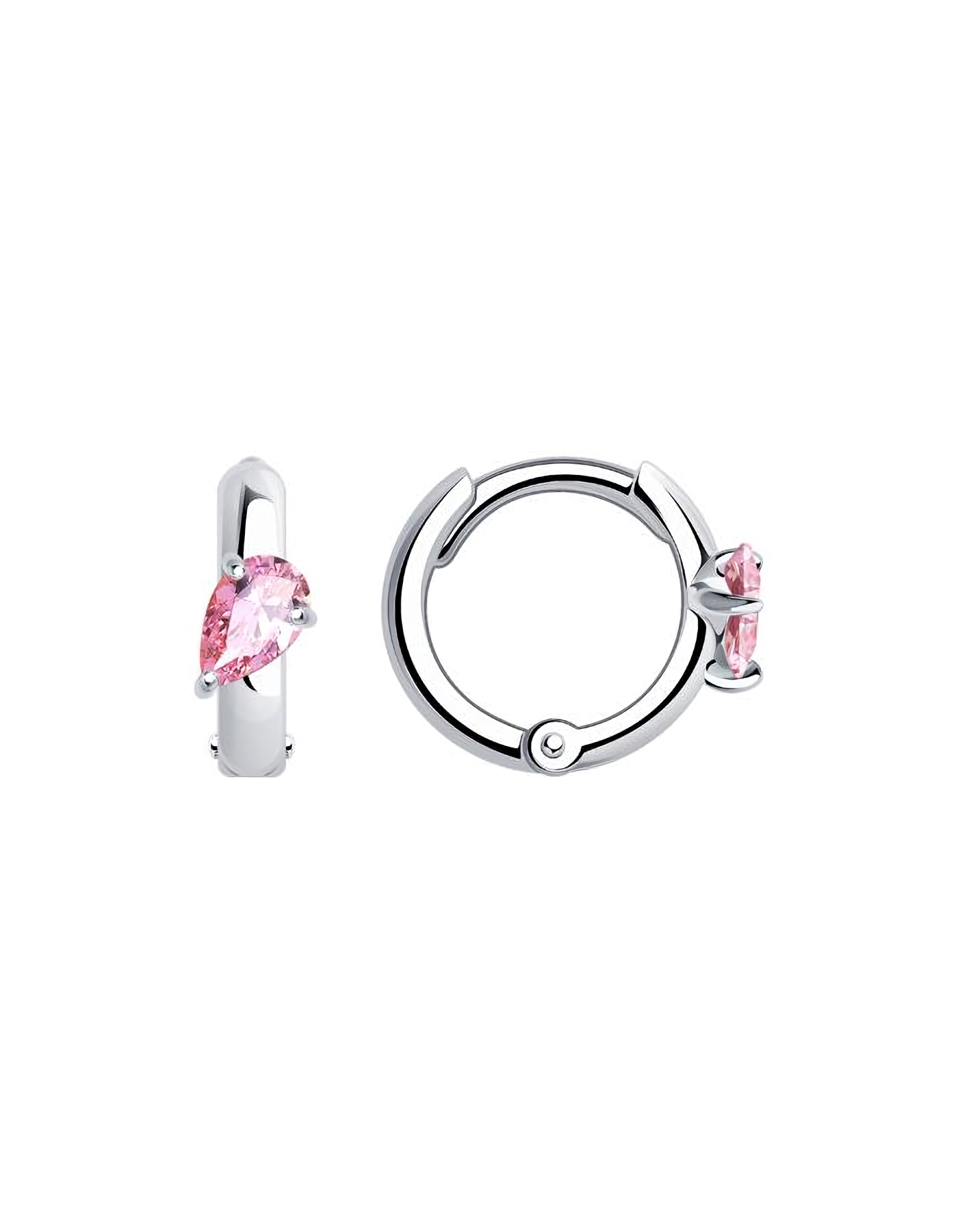 

Серьги конго из серебра TEO MAORI 894024970, фианит, 894024970
